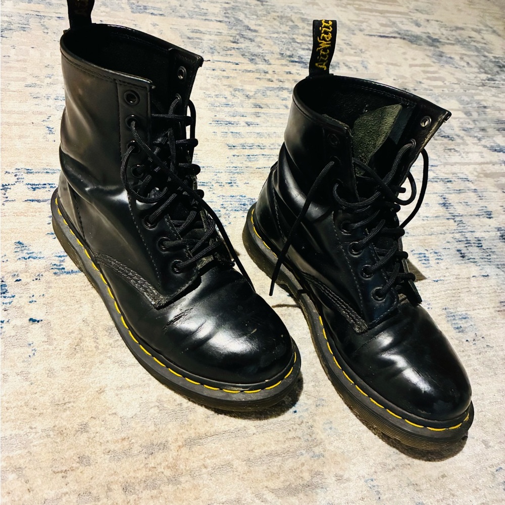 Dr. Martens 1460 Smoother Leather Lace up Boots